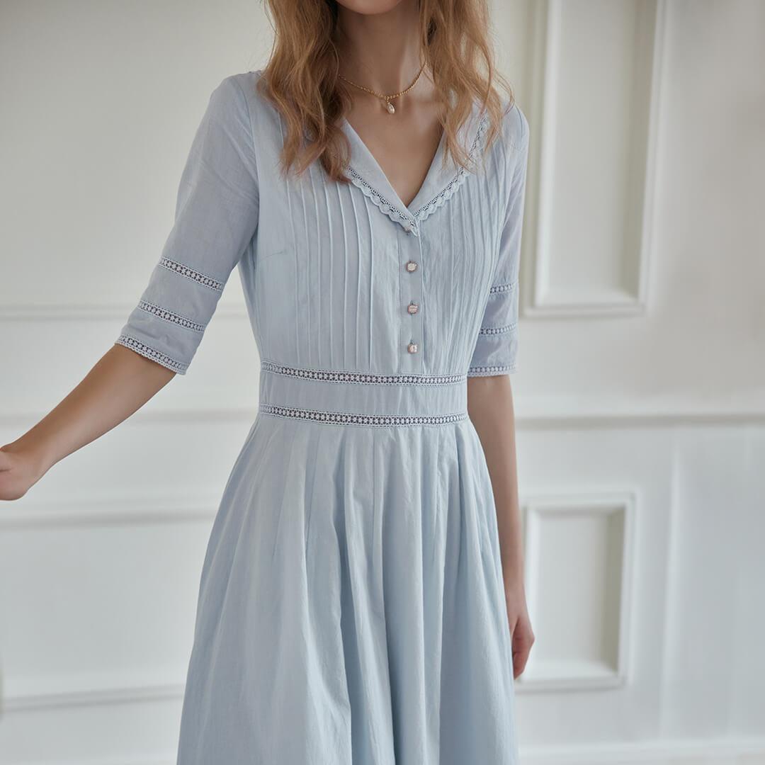 Robe Midi Paysanne 100% Coton
