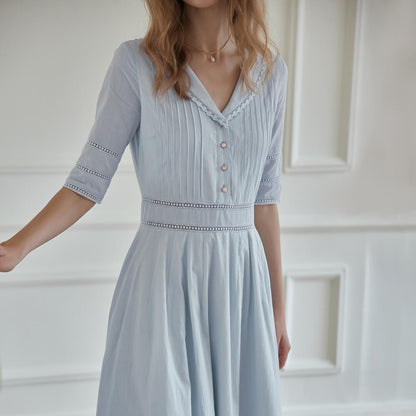 Robe Midi Paysanne 100% Coton