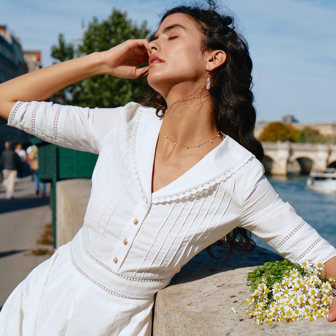 Robe Midi Paysanne 100% Coton