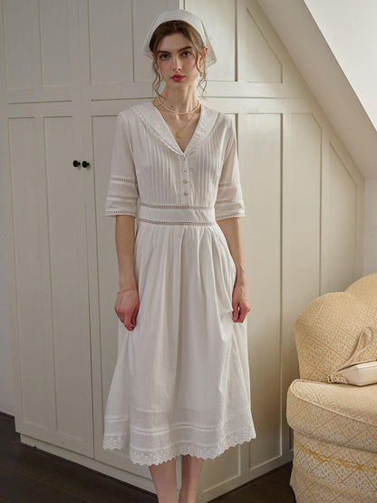 Robe Midi Paysanne 100% Coton