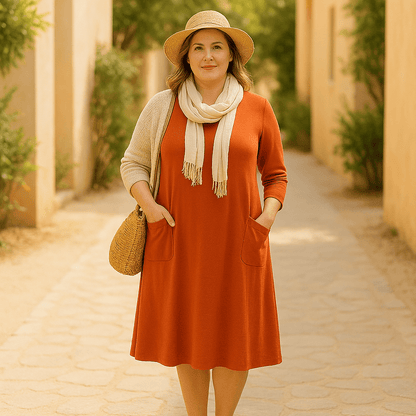 Robe Élégante Avec Couverture Raffinée