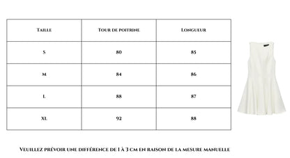 Robe Blanche Courte Classique