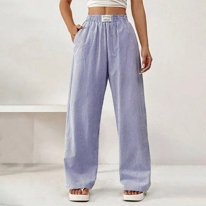 Pantalon Rayé Lune Pour Femme