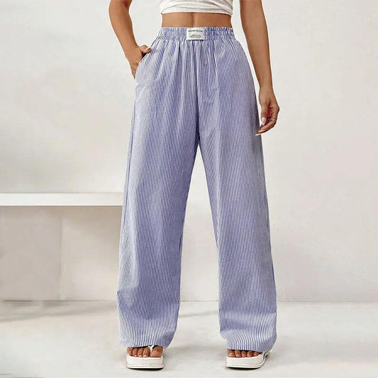 Pantalon Rayé Lune Pour Femme