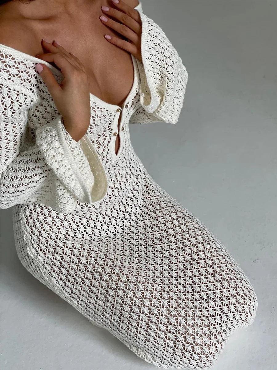 Robe en Crochet Vintage Plage