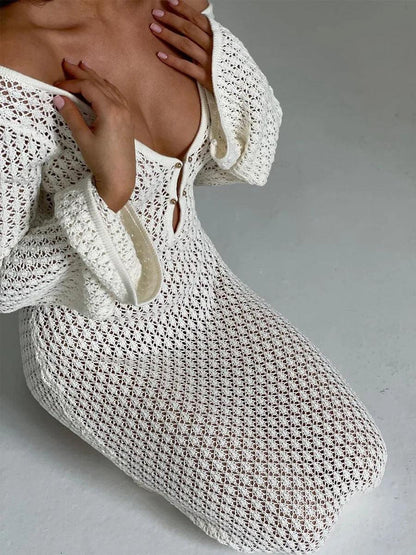 Robe en Crochet Vintage Plage